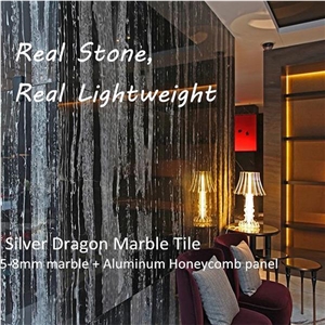 Lightweight Silver Dragon Marble Honeycomb Panels