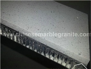 Lightweight White Quartzite Honeycomb-Backed Panel