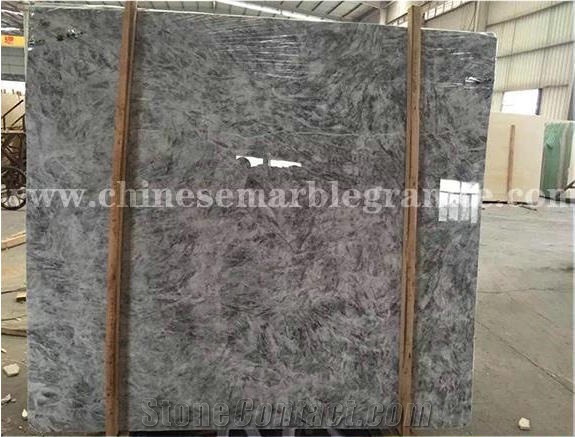 ice grey polished marble backlit slab