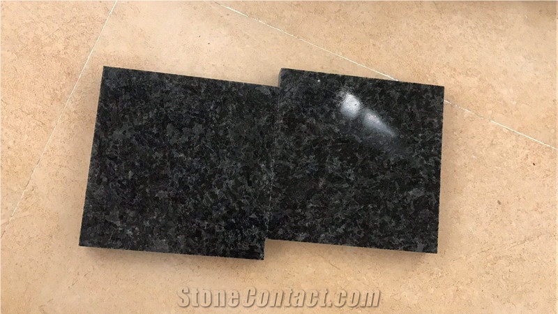 Angola Black Granite Slab Tiles Cut to Size