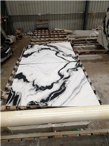 High Quality China Panda White Marble Slabs Tiles