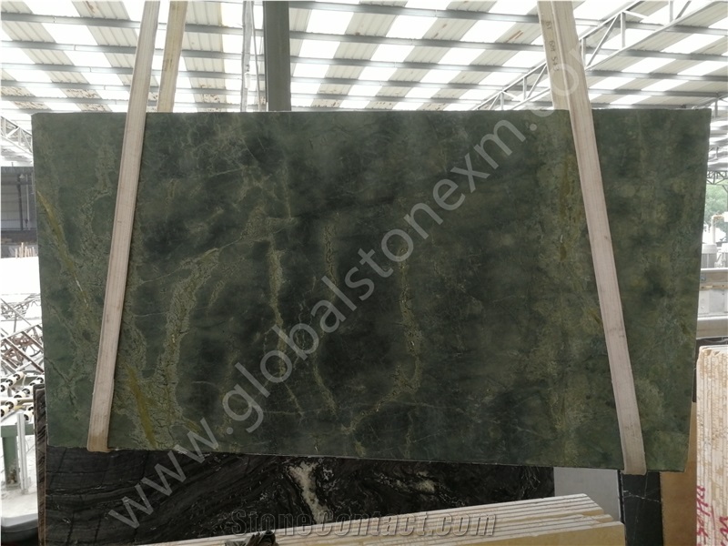 Peacock Green Marble for Tea Tables