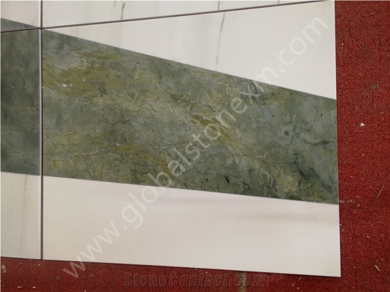 Peacock Green Marble Kitchen Bar Top