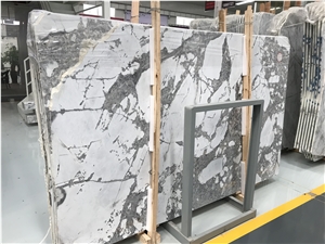 Winter Cold River Snow Marble Slabs,Floor Tiles