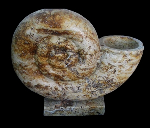 Marble Abstract Snail Statue Animal Sculpture