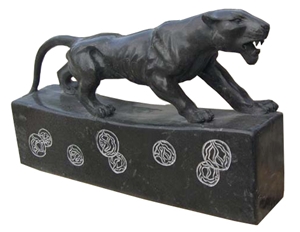Marble Animal Sculpture Statue Panther Leopard