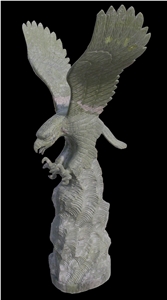 Marble Eagle Statue Animal Sculpture Handcarved