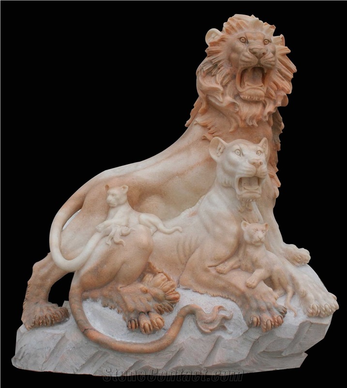 Marble Guardian Lion Guard Statue Animal Sculpture from China ...