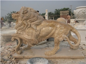 Marble Horse Statue Landscape Animal Sculpture
