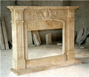 Travertine Fireplace Mantel Surround Hearth Custom
