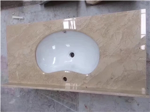 Beige Marble Bathroom Countertops,Bath Vanity Tops