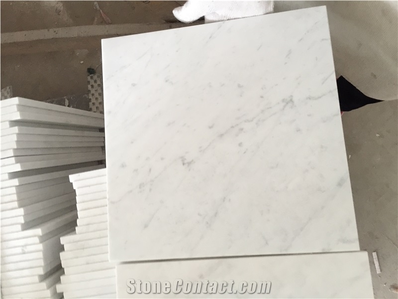 Carrara C Italy White Marble Slabs Honed Tiles