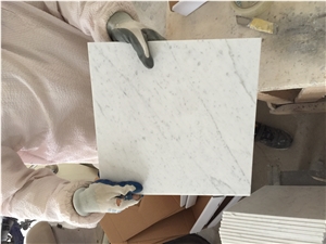 Carrara C White Tile 1cm Thick 305*305 Marble Tile