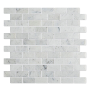 Carrara White Marble Brick Mosaic