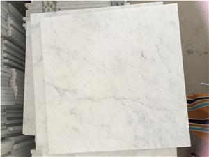 Carrara White Marble Tiles 1cm Honed Wall Tiles