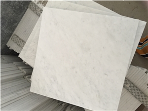 Carrara White Marble Wall Tiles, Floor Tiles Honed