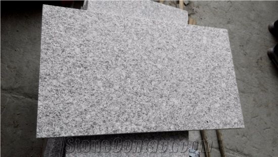 G602 White Granite Flamed Slabs & Tiles
