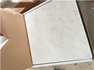 Imperial Carrara C White Marble Slabs Honed Tiles