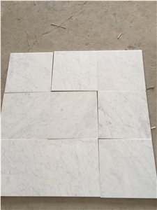 Imperial Carrara C White Marble Tiles