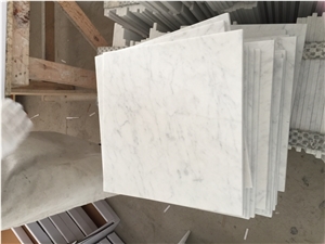 Imperial Carrara White Marble Tiles