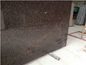 Tan Brown Granite Slabs, Polished Floor Tiles