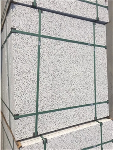 White Granite Slabs, Flamed Floor Tiles