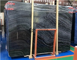 Ancient Wood Grain Silver Wave Marble Slabs