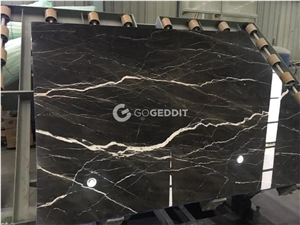 Caffe Amaro Italy Brown Marble with White Veins