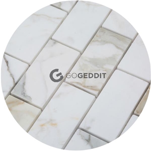 Calacatta Gold 6x12 Marble Subway Tile Honed
