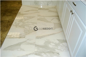 Calacatta Gold Marble Floor Tile