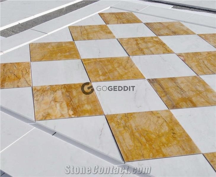 Giallo Siena Italy Golden Sienna Marble Floor Tile
