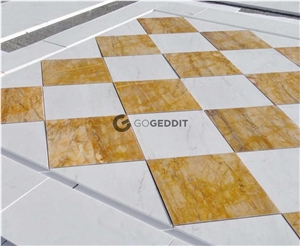 Giallo Siena Italy Golden Sienna Marble Floor Tile