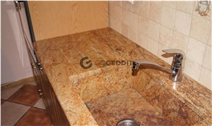 Imperial Gold Granite Bath Top