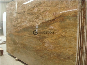 Imperial Gold Indian Golden Granite Slabs