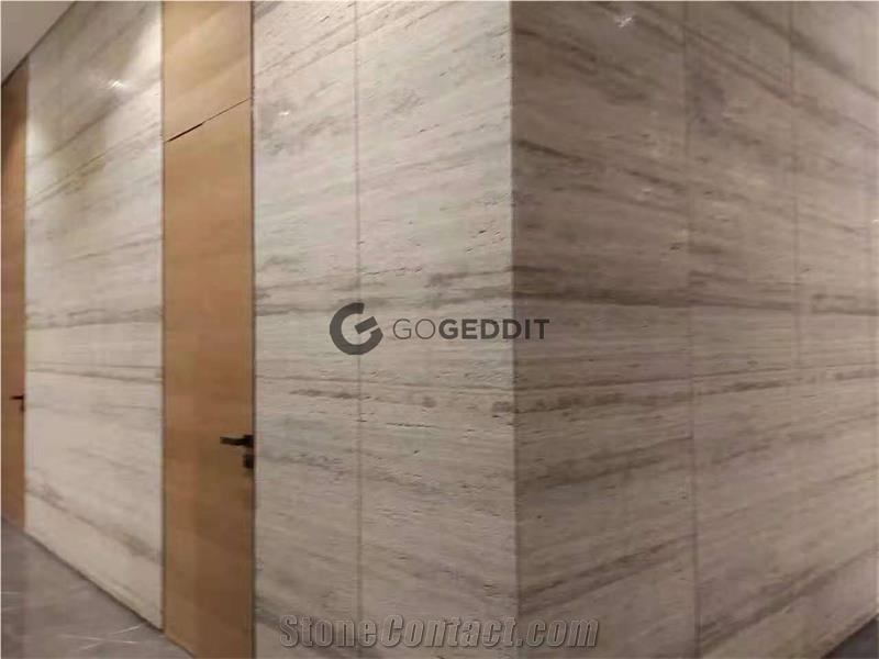 Italy Silver Travertine Wall Tiles Unfilled