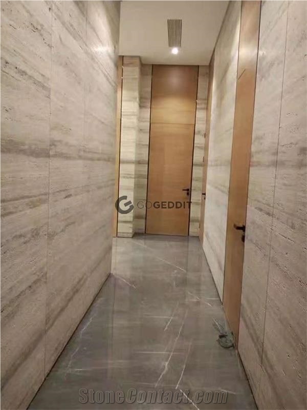 Italy Silver Travertine Wall Tiles Unfilled