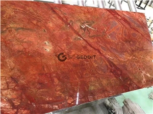 Rosso Damasco Italy Red Ruby Marble Slabs