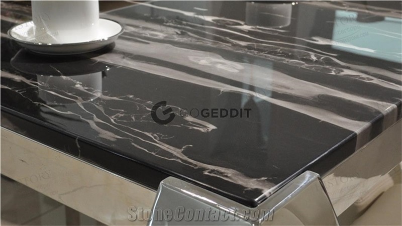 Silver Portoro Marble Kitchen Countertop