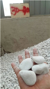 Natural White Dolomite Pebble and Cobble Stone