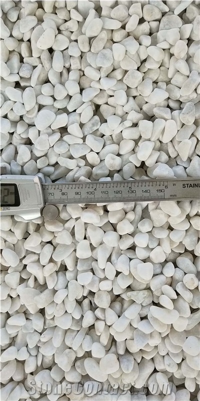 White Washed River Pebble Stone for Landscaping
