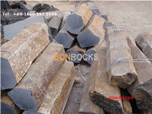 Black Basalt Blocks Columns