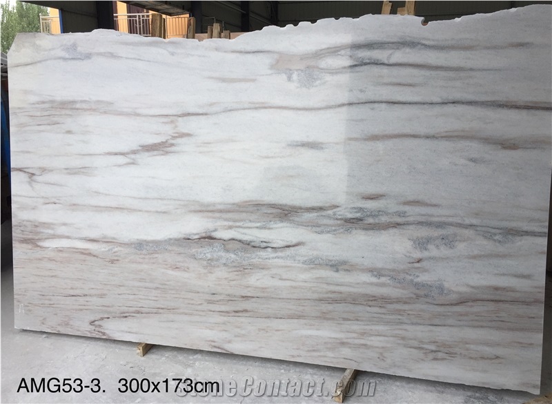 China Palissandro Bianco White Marble Slabs