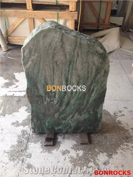 Green Granite Tombstone and Monument