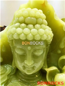 Green Onyx Buddha Sculpture and Statue