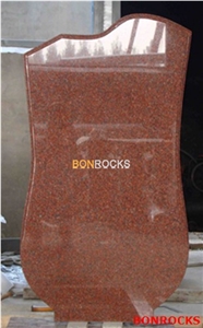 Indian Imperial Red Granite Tombstone and Monument