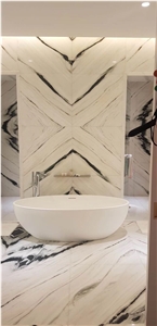 Panda White Marble Bath Room Tiles, Bath Design