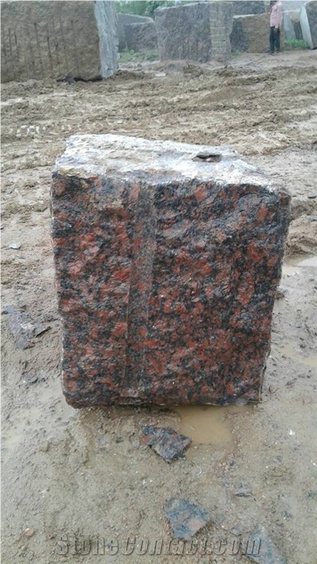 Karimnagar Maple Red Granite Blocks