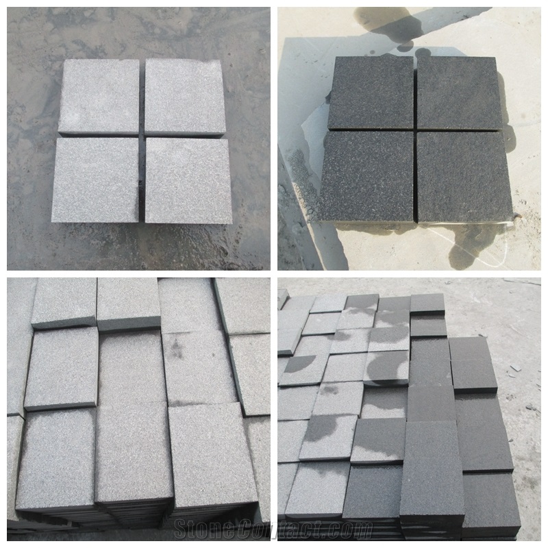 Black Granite Hebei G332 Paver/Cubstone/Kerbstone