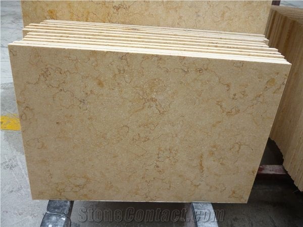 Cheap Egyptian Sunny Beige Marble Stone Tile Slabs