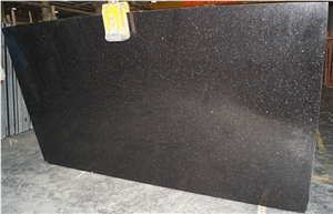 China Black Galaxy Star Granite Polish Floor Tile